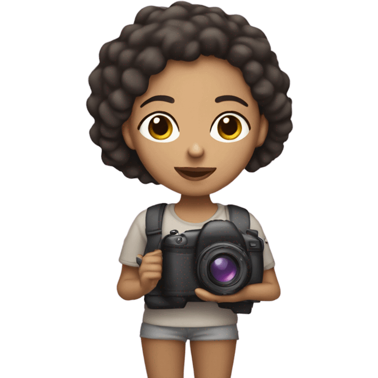 lightskin girl holding camera emoji