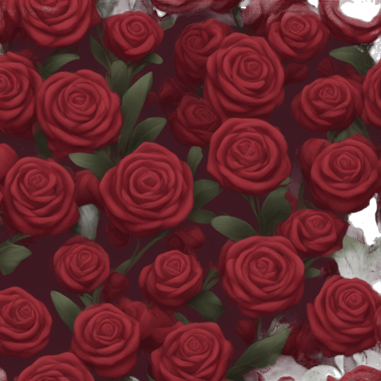 Dark red bouquet  emoji