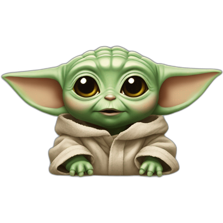 Baby yoda realistic emoji