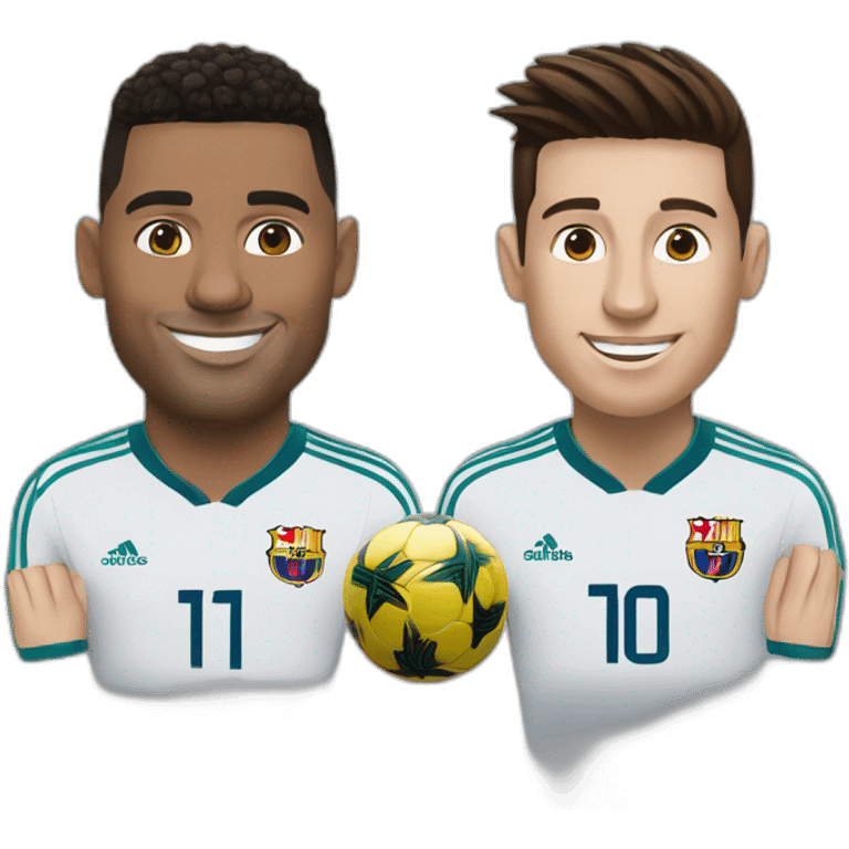 Ronaldo et Messi emoji