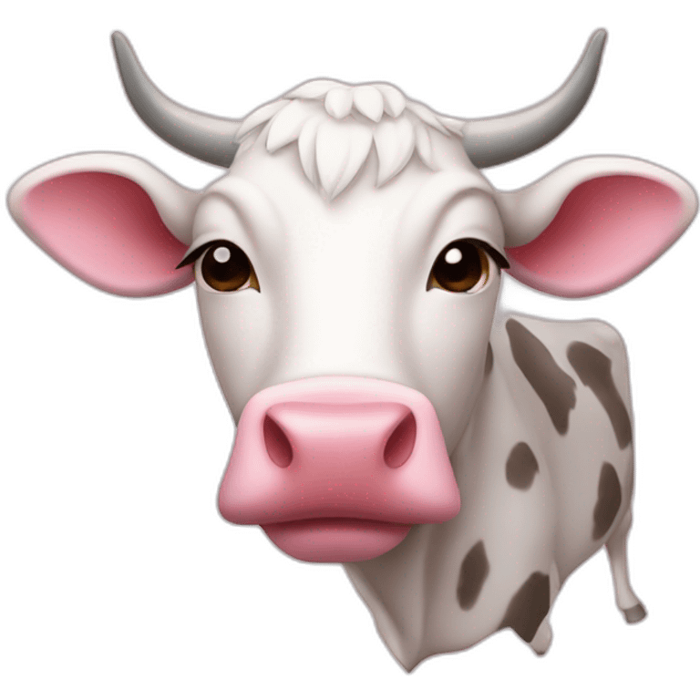 Vache rose emoji