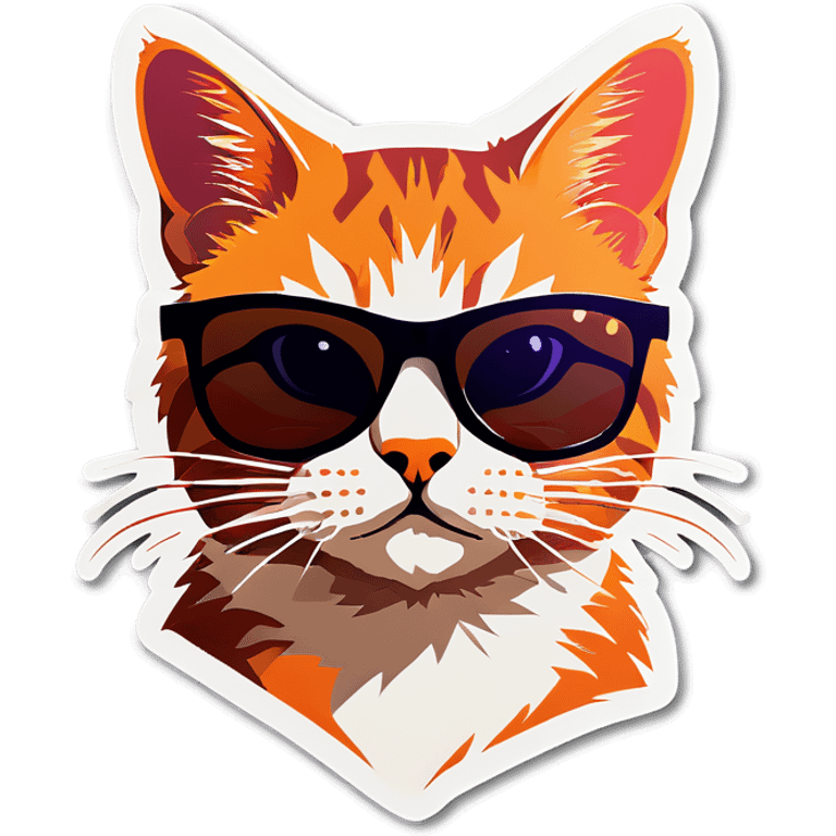 Cat with sunglasses emoji