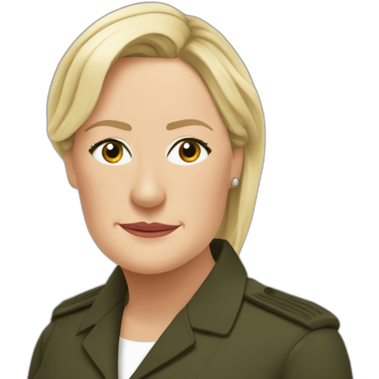 Marine le pen noir emoji