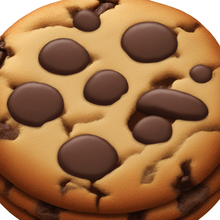 Chocolate cookie emoji