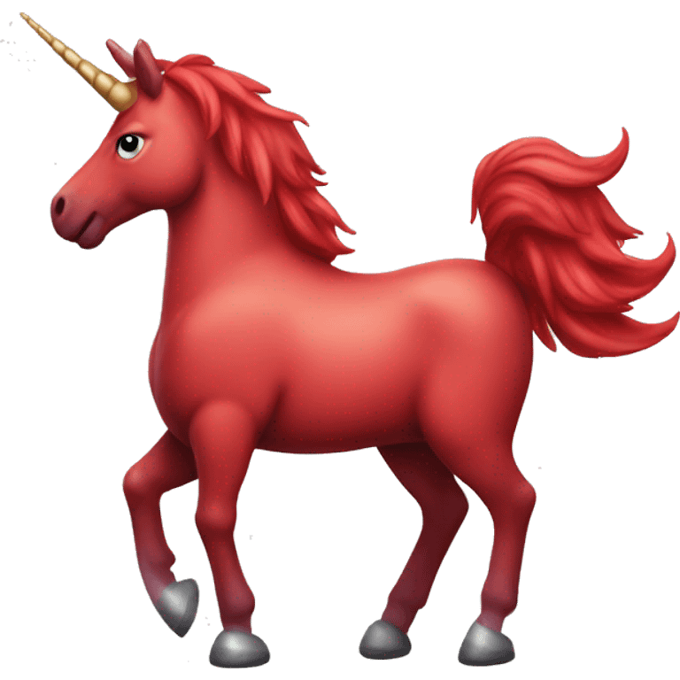 red big unicorn  emoji