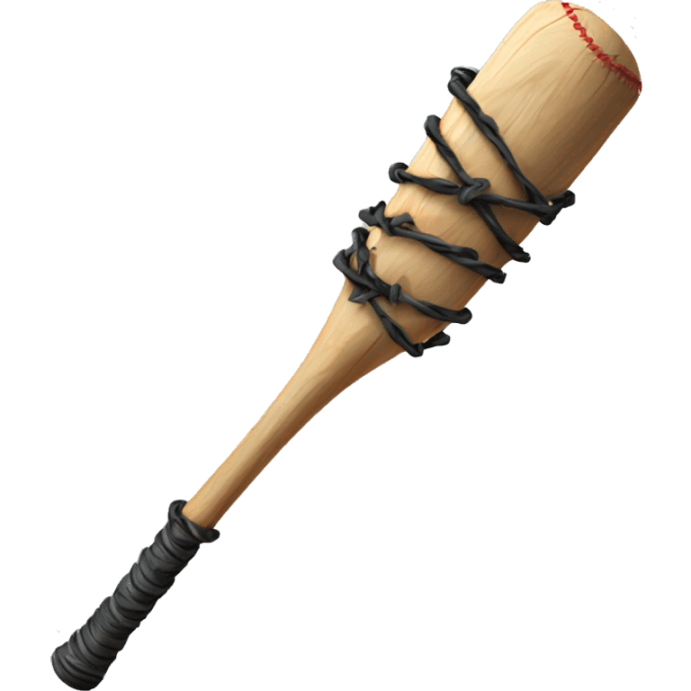 baseball bat wrapped with barbed wire emoji