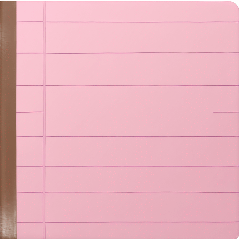 Light pink notebook emoji