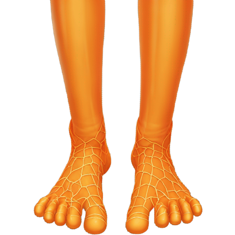 Orange webbed feet  emoji