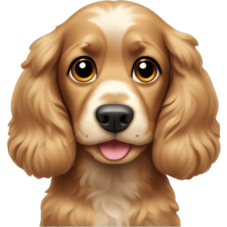 A cocker spaniel dog giving a thumbs up emoji