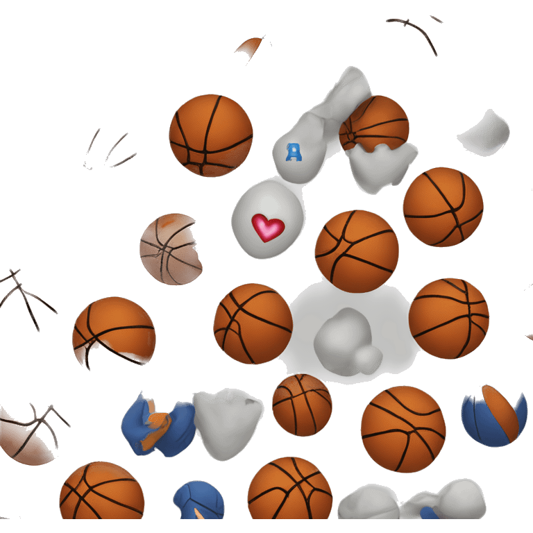 I love basketball t shirt  emoji