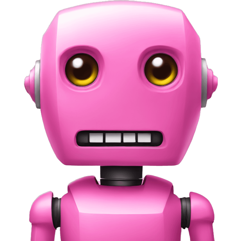 Pink robot emoji