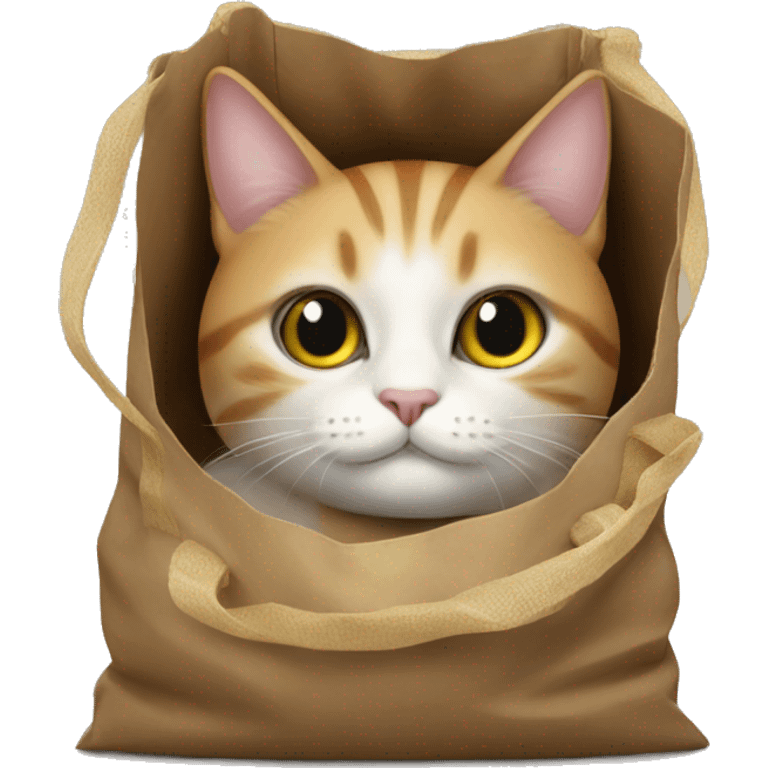 cat in a bag emoji