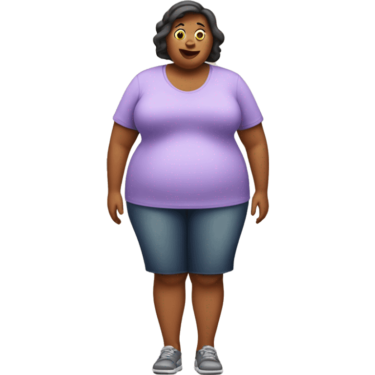 obese woman emoji