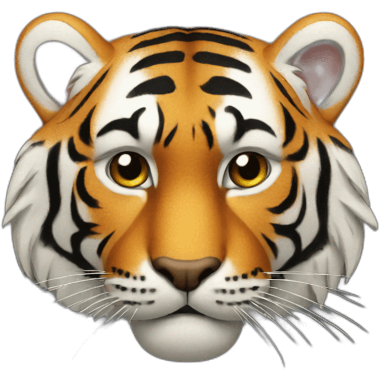 tiger with leather emoji