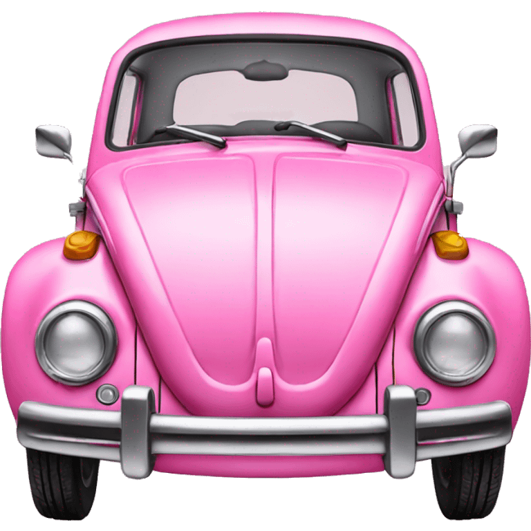 VW Bug pink emoji