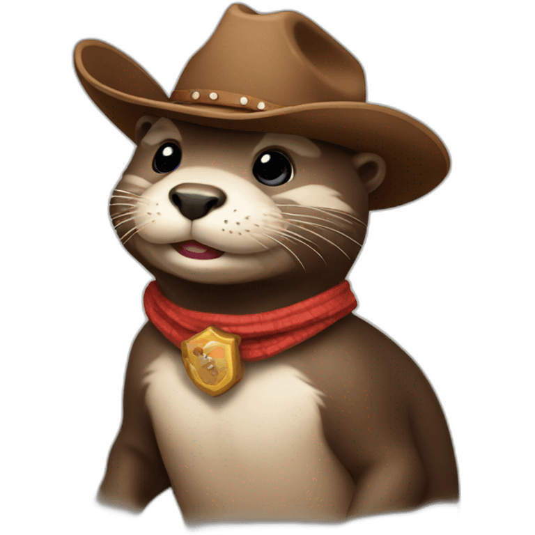 Cowboy otter emoji