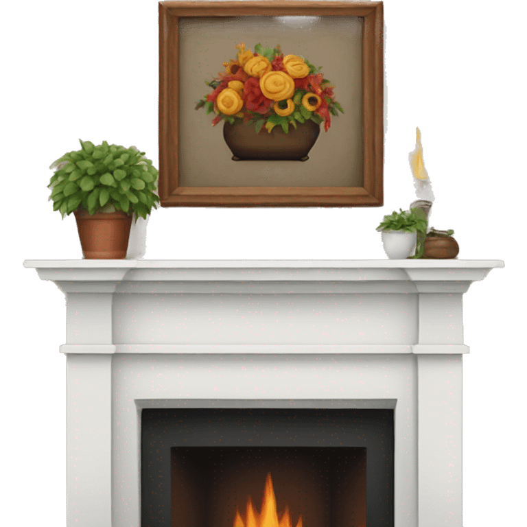 fireplace mantle emoji