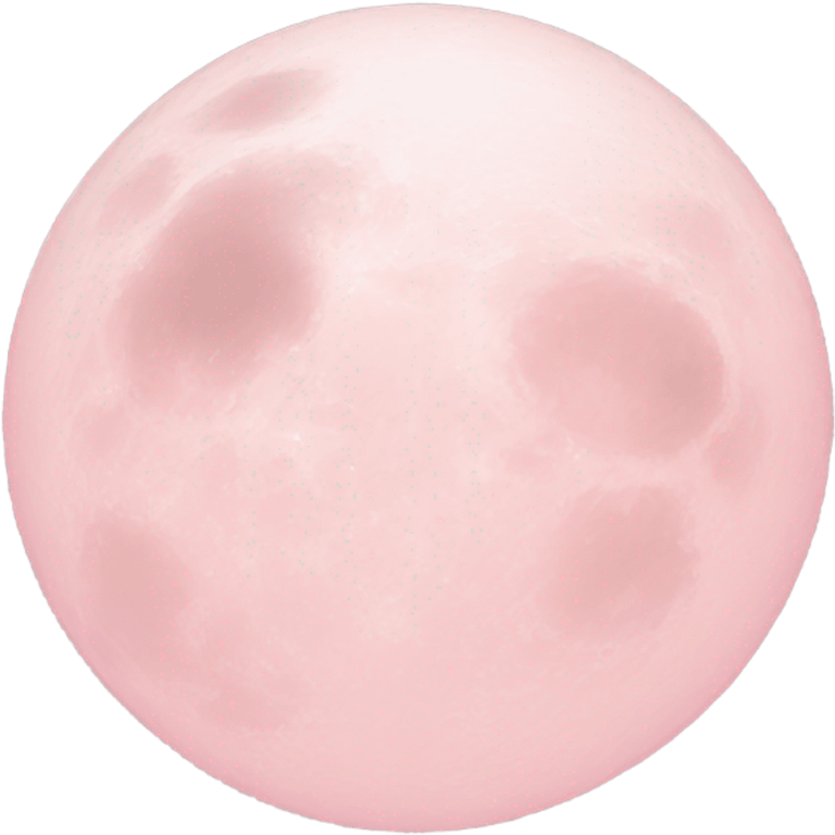 Light pink pink moon emoji