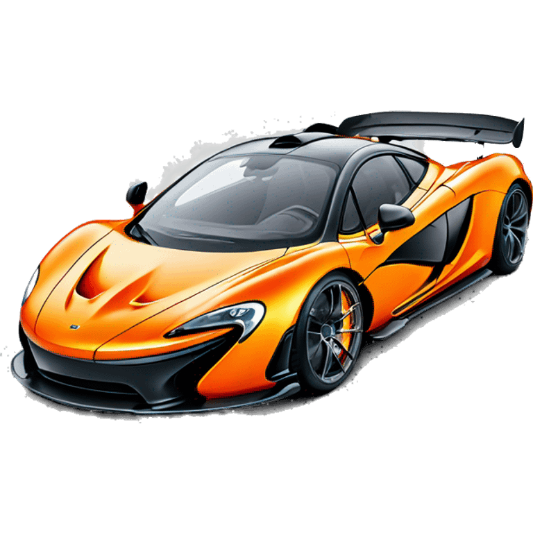 Mclaren P1 in orange emoji