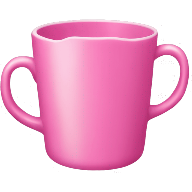 Pink cup with handle on side emoji