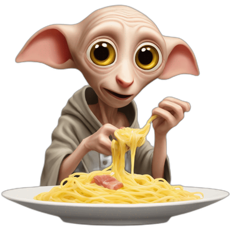 dobby eating carbonara emoji