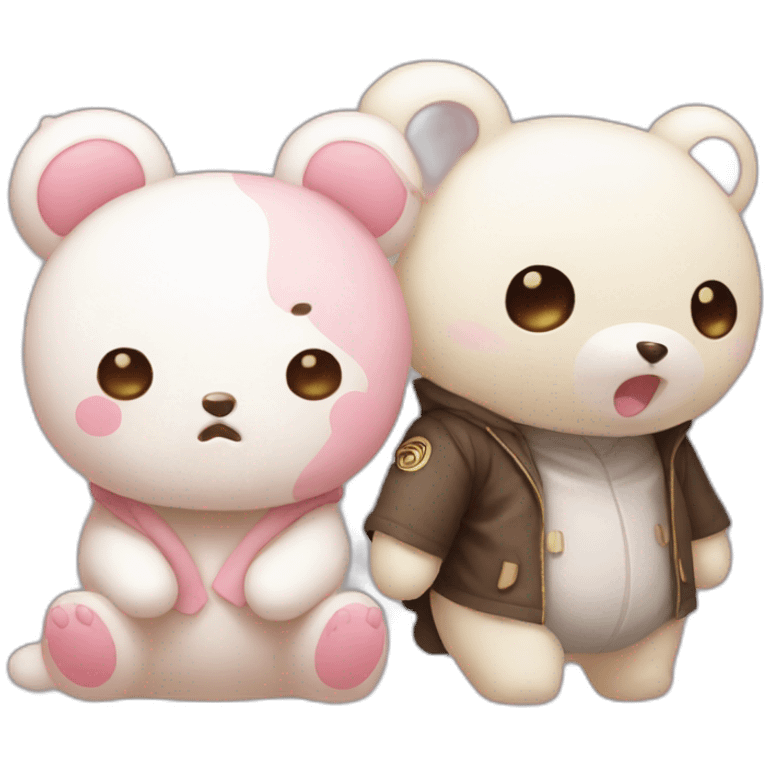 korilakkuma and mogwai emoji