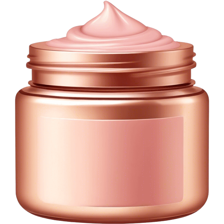 Rose gold face cream emoji