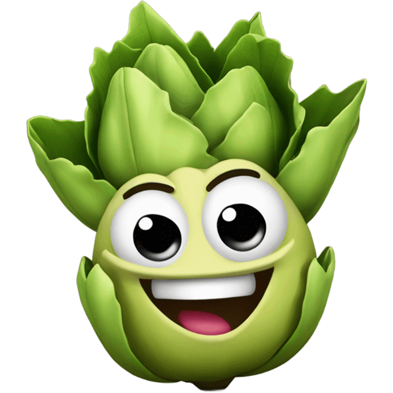 Sassy artichoke emoji