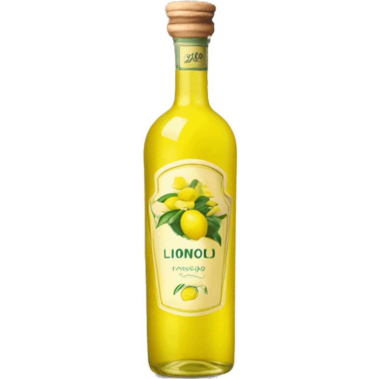 a single bottle of limoncello emoji