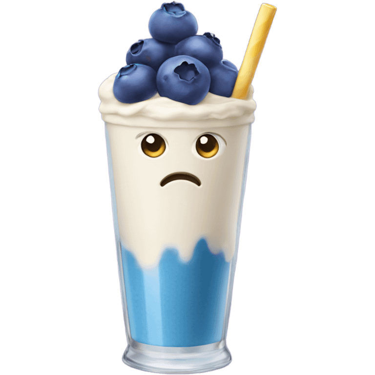 Blueberry shake emoji