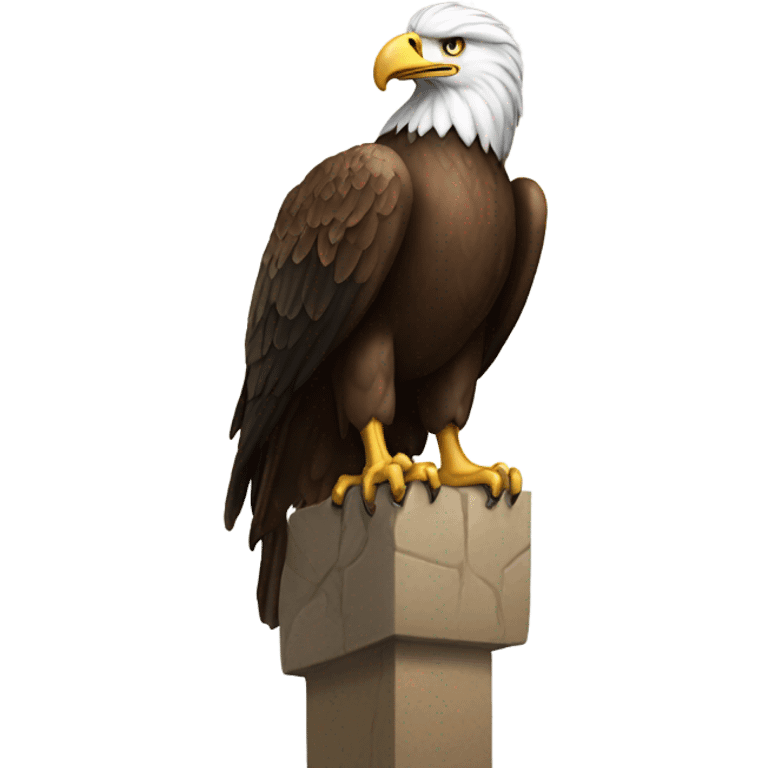 Eagle standing on ram  emoji