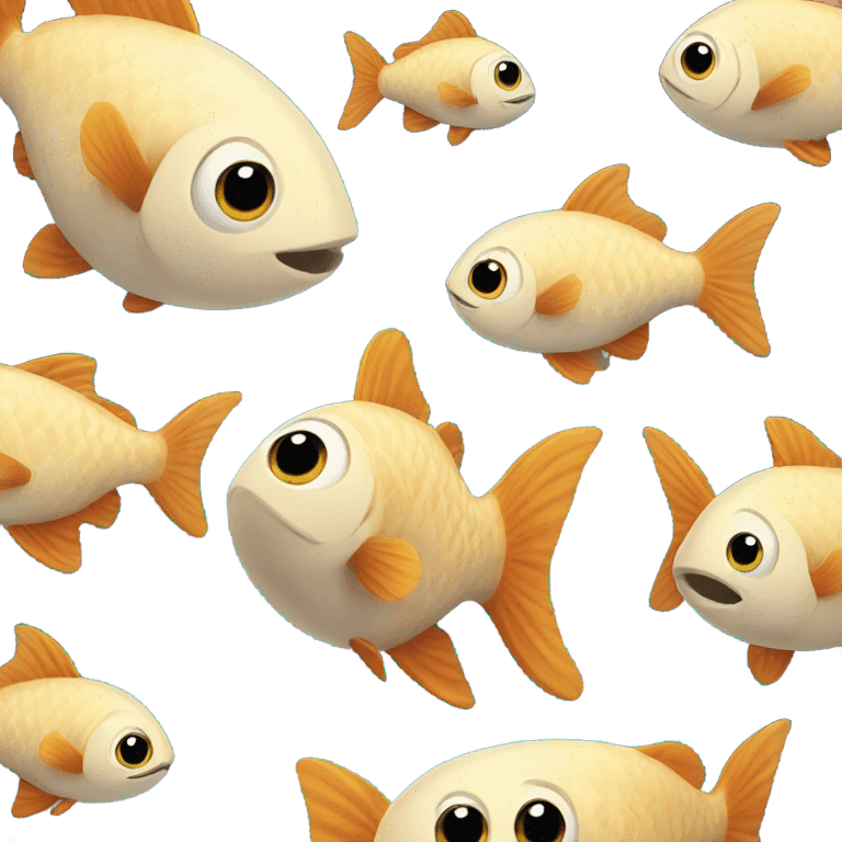 Fish flying  emoji