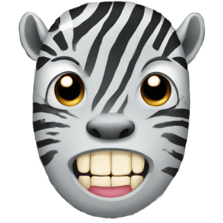 Gap tooth zebra emoji