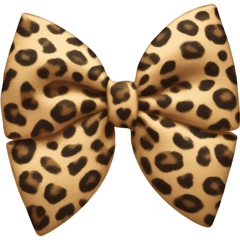 Leopard print bow  emoji