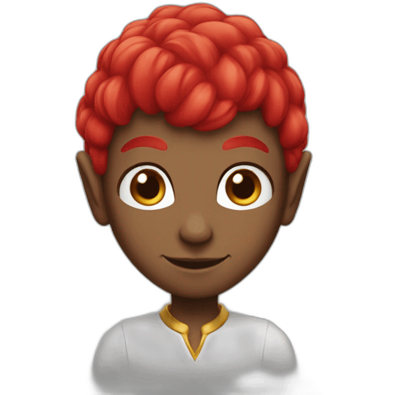 Elf cheveux rouge emoji