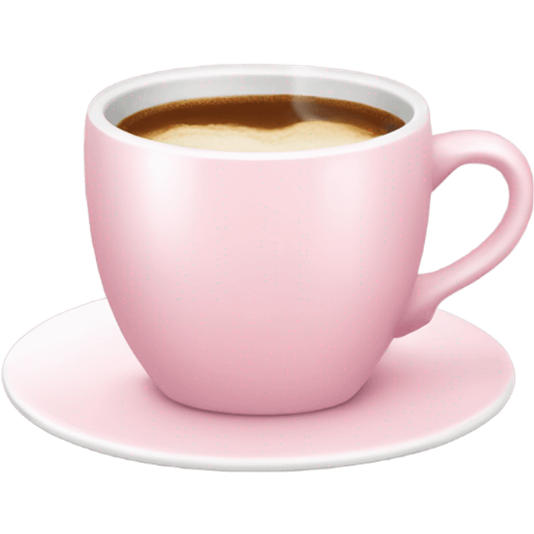 light pink and white coffee cup emoji