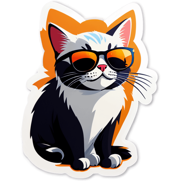 Cat with sunglasses emoji