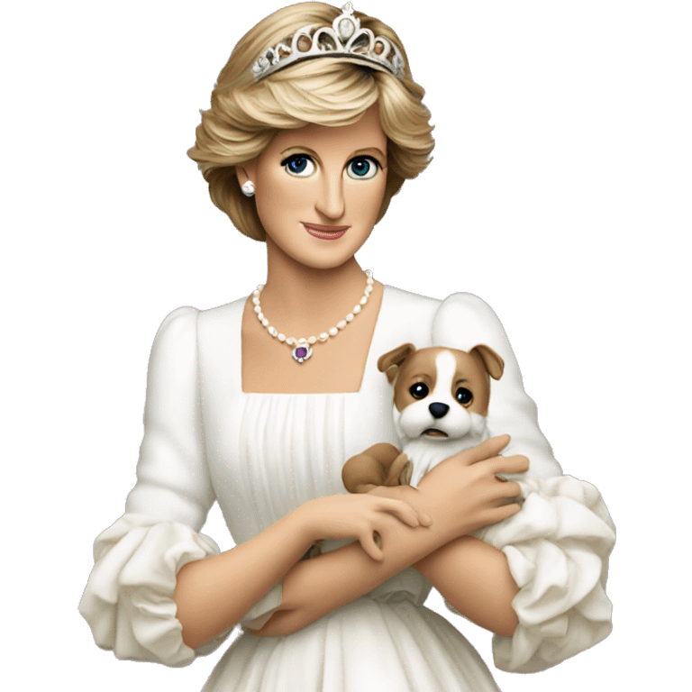 Princess Diana holding a swird emoji