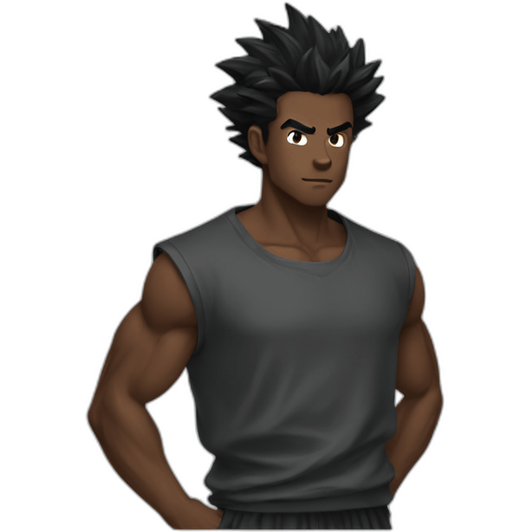 black goku emoji