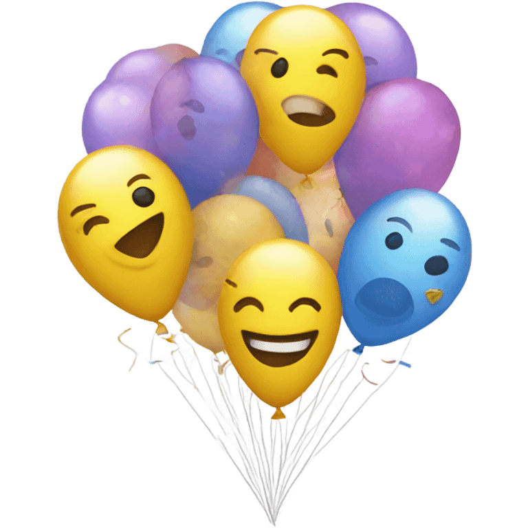 Happy New year balloons  emoji