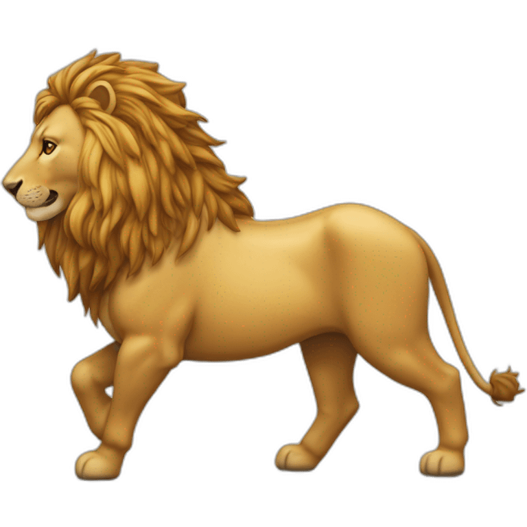 Cheval mélangé a un lion emoji