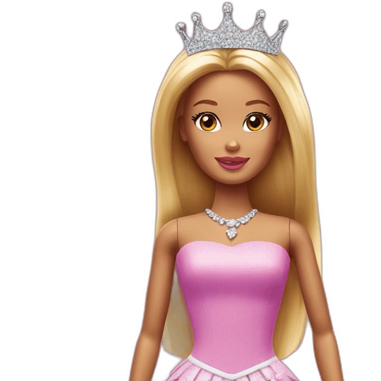 Barbie with crown  emoji