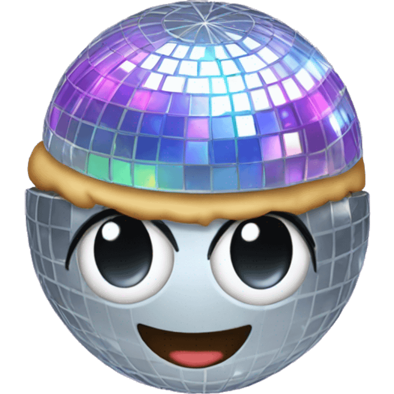 Disco ball with a bun emoji