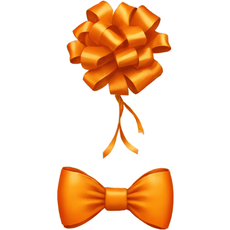 Orange Bow  emoji