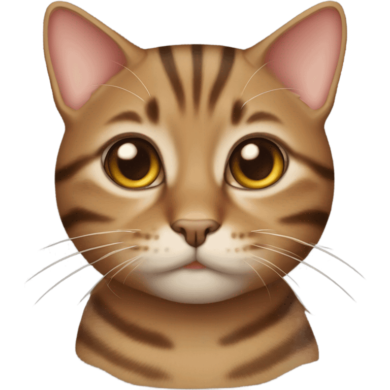 boy brown tabby cat that’s fat emoji