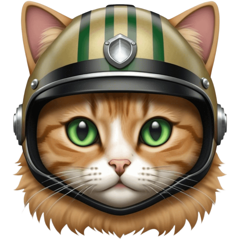 cat motorcyle helmet emoji