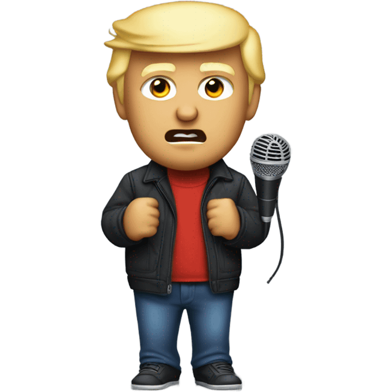 Trump rapping emoji