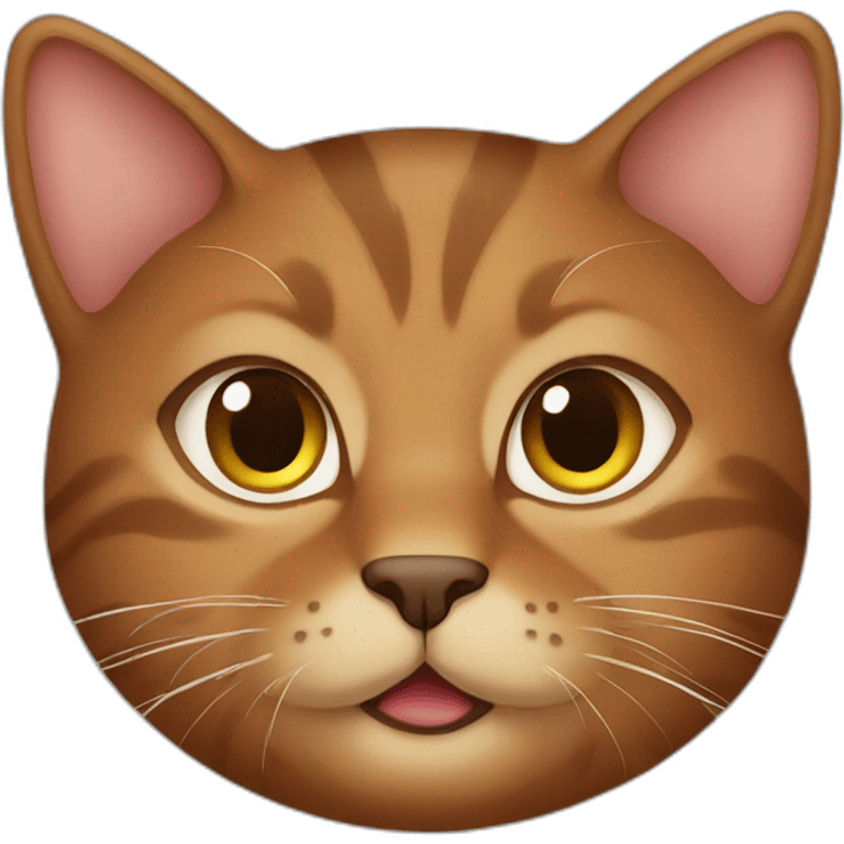 Brown cat emoji