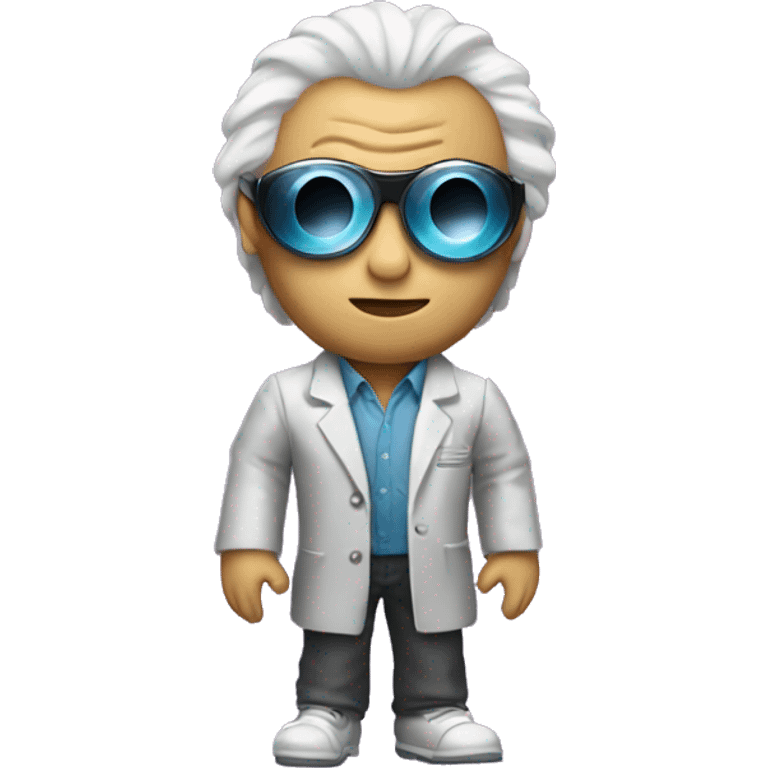 doc from back to the future with a disco ball emoji