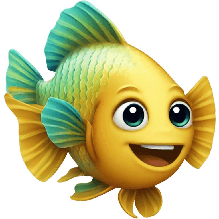 Beautiful fish emoji